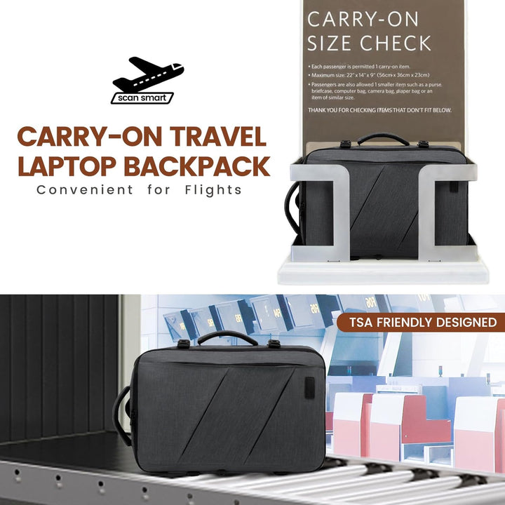 LOVEVOOK Rucksack Handgepäck Flugzeug, 40L Reiserucksack Handgepäck Flugzeug, Business Rucksack Herr