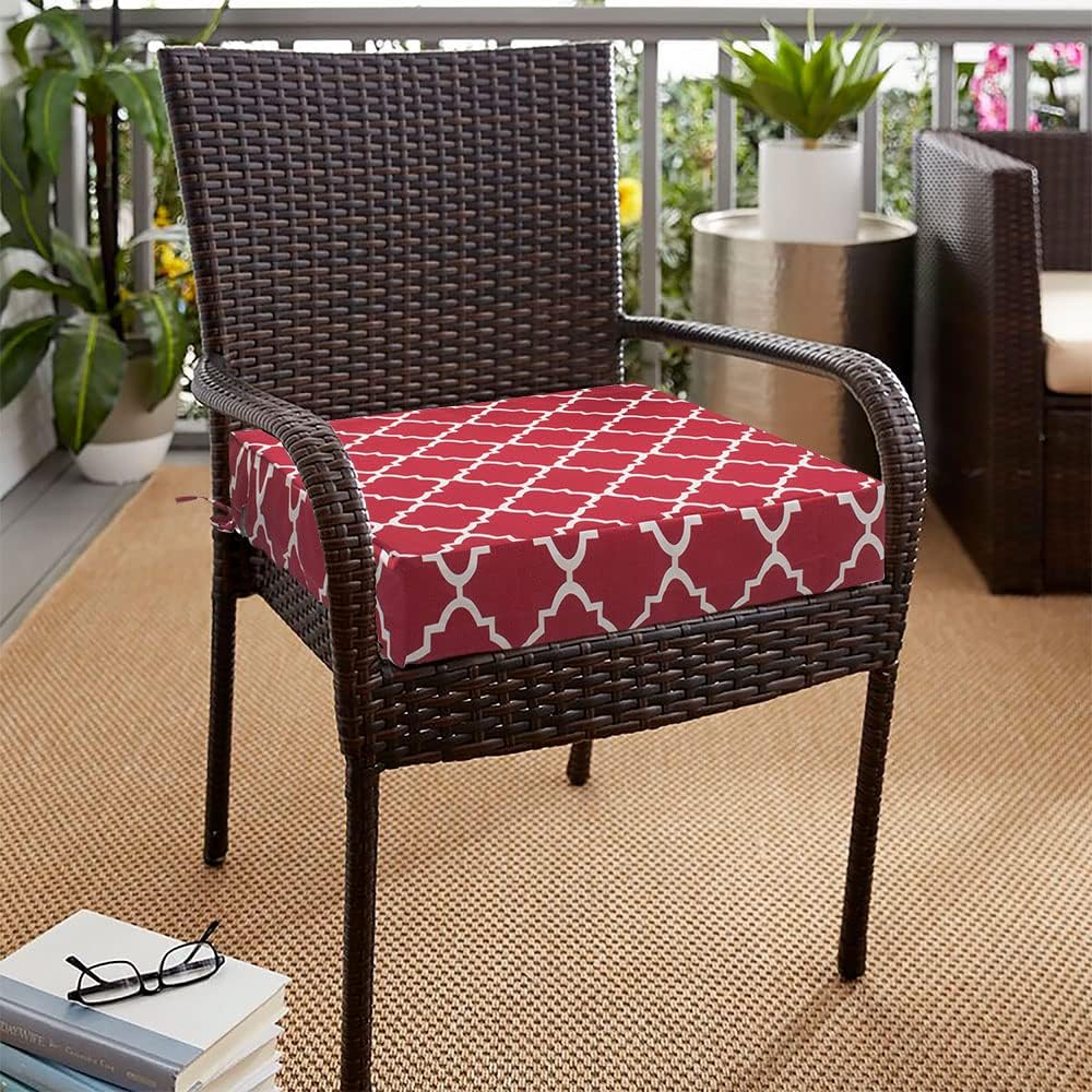Magpie Fabrics Indoor Outdoor Patio Cushion Cover Replacement 2 Pack, Water Repellent Slipcover with