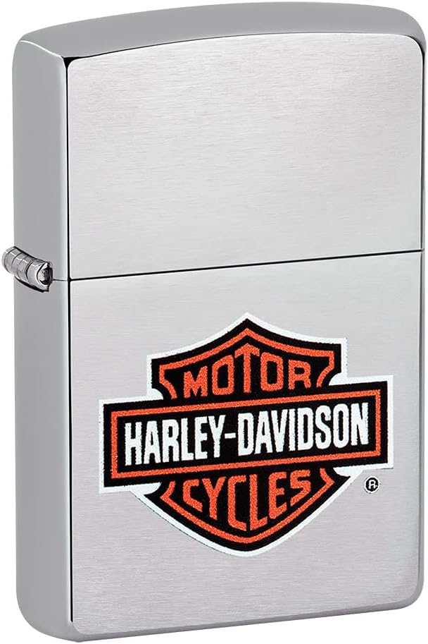 Zippo Harley Davidson H-D - Chrome brushed Klassisches Logo, Klassisches Logo