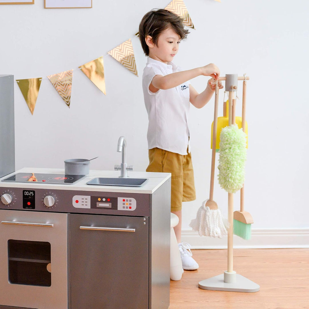 Teamson Kids Little Helper Reinigungsspielset Mit 6 Zubehörteilen Mehrfarben TK-W00005 | 6 Zubehörte
