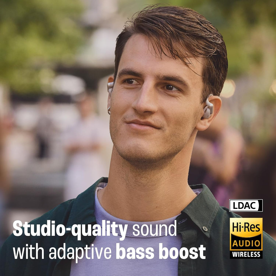 JBL Sense Pro kabellose Open-Ear-Kopfhörer, Hi-Res Audio, 38 Stunden Spielzeit, 4 Mikrofone, IP54 Wa