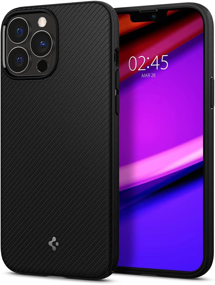 Spigen Mag Armor MagFit Hülle Kompatibel mit iPhone 13 Pro Max Kompatibel mit MagSafe Magnetisch -Ma