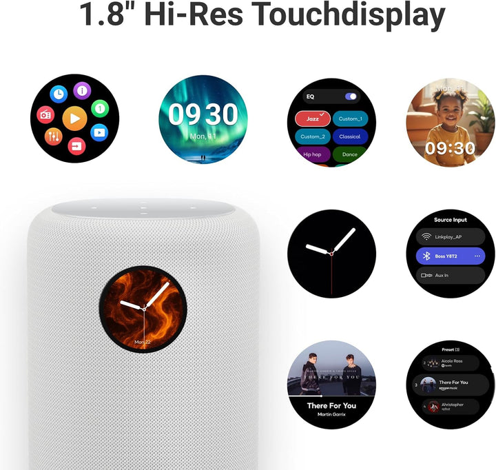 WiiM Sound Smart Speaker mit 1,8″ Touch-Display, Hi-Res 24 Bit/192 kHz, AI RoomFit™ Raumkorrektur, 1