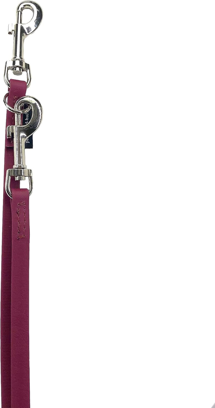 Biothane Hundeleine kleine Hunde/grosse Hunde verstellbar 2m / 2,40m / 2,80m / 3,50m / 5m SILBERNER