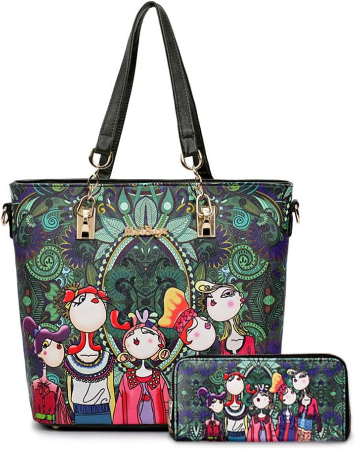 BUKESIYI Damen Tasche Handtasche Umhängetasche Schultertasche Frauen Kulturbeutel Weekender Klein PU