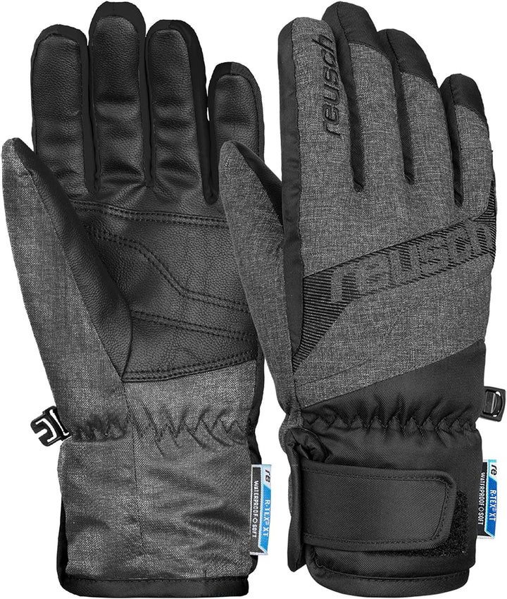 Reusch Kinder Dario R-tex Xt Handschuhe 4.5 black / black melange, 4.5 black / black melange