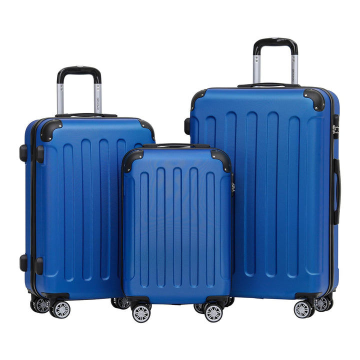 BEIBYE 2045 Zwillingsrollen 3tlg. Reisekoffer Koffer Kofferset Trolleys Hartschale in 14 Farben