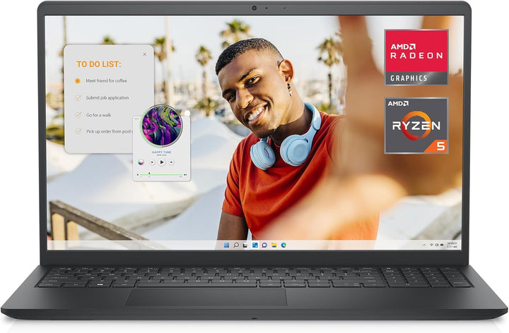 Dell Inspiron 15 3535 Laptop 15.6 Inch FHD 120Hz, AMD Ryzen 5 7520U, 8GB RAM LPDDR5, 512GB SSD, AMD