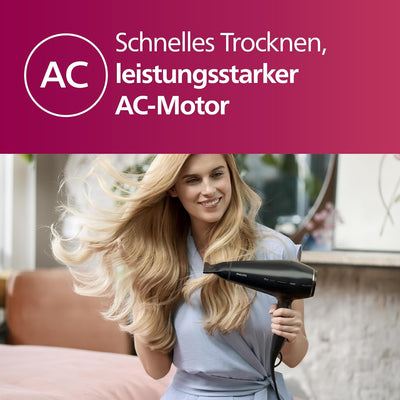 Philips Haartrockner Prestige Pro, Haartrockner für professionelles Trocknen und Styling, mit 2 Styl