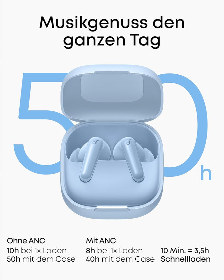 soundcore P31i by Anker, adaptives Noise Cancelling in Echtzeit, Hi-Res Sound, kabellose Bluetooth-K