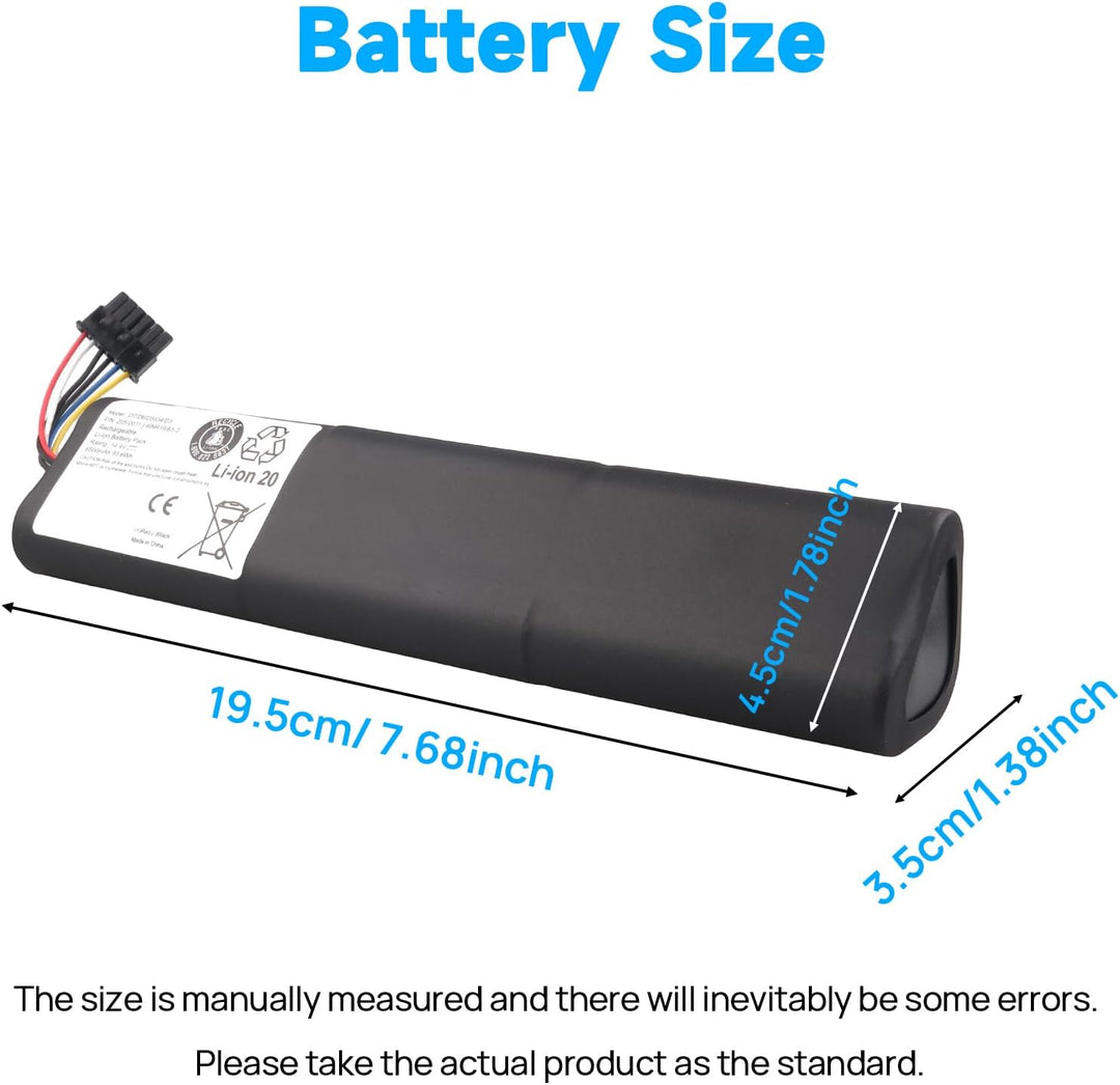14,4 V 6500 mAh Akku Kompatibel mit Neato Botvac D3 D4 D5 D6 D7 D3+ D301 D303 D5+ D502 D503 D701 D70
