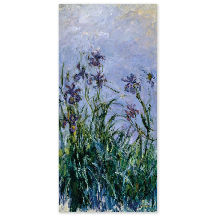 JUNIWORDS Poster, Claude Monet, Iris, 40 x 83 cm, 40 x 83 cm