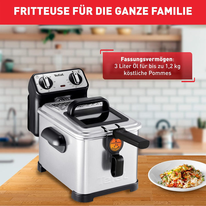 Tefal FR5101 Filtra Pro Inox & Design | 3,0 L | Premium Fritteuse | 2300 Watt | Semiprofessionelle F