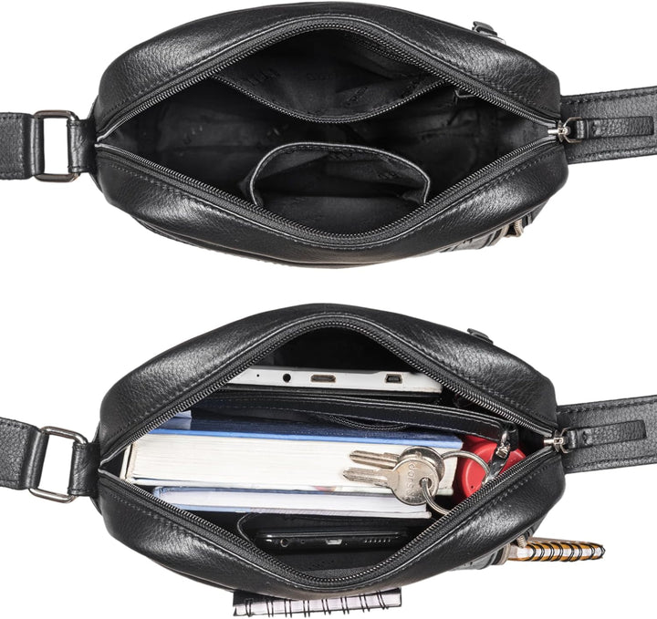 STILORD 'Clint' Schultertasche Herren klein Leder Tablettasche zum Umhängen Herrenhandtasche Echtled