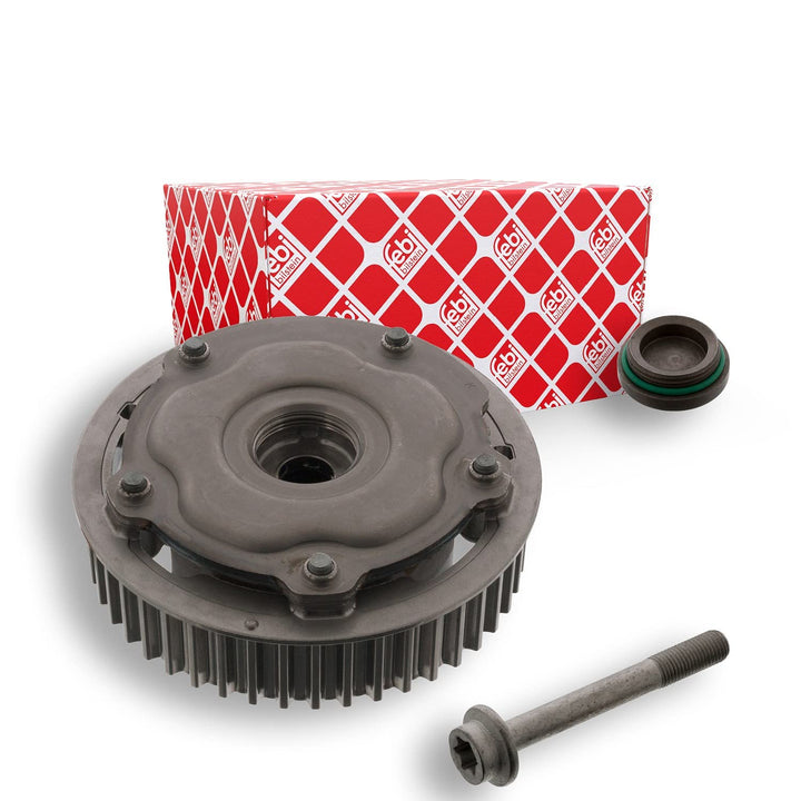 febi bilstein 46118 Nockenwellenversteller mit Schraube , 1 Stück Einlassseite, Einlassseite