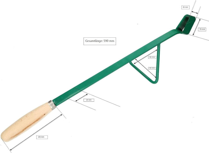KOTARBAU Rillenkratzer 600 mm Hand - Schlitzkratzer Porenbeton Holzgriff Gasbeton Leistungsschlitz P