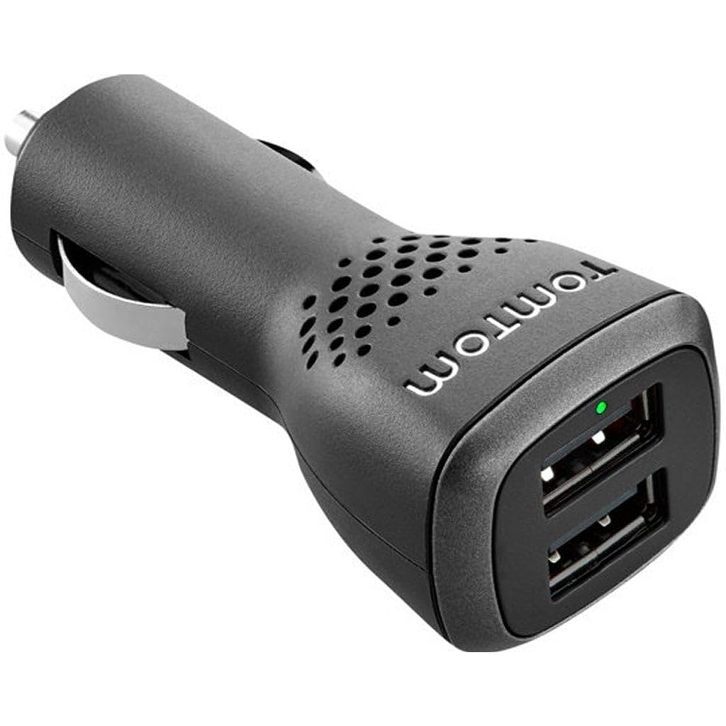 TomTom 9UUC.001.26 High Speed-Doppelladegerät (2.500 mA, 2-fach USB) Schwarz Doppelladegerät (High S