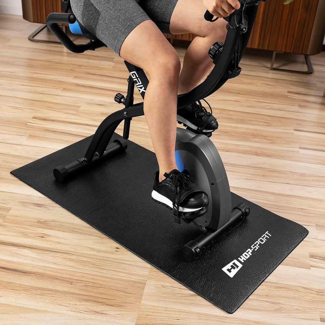 Hop-Sport Bodenschutzmatte aus PVC 0,6mm Dicke Unterleg und Schutzmatte für Fitness & Sportgeräte in