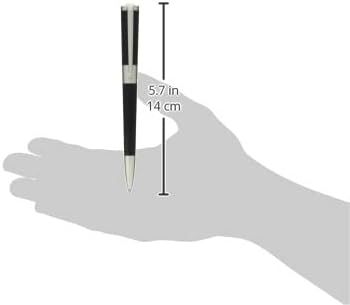 S.T. Dupont Freiheit Kugelschreiber Lack und Palladium Punta a sfera schwarz, schwarz