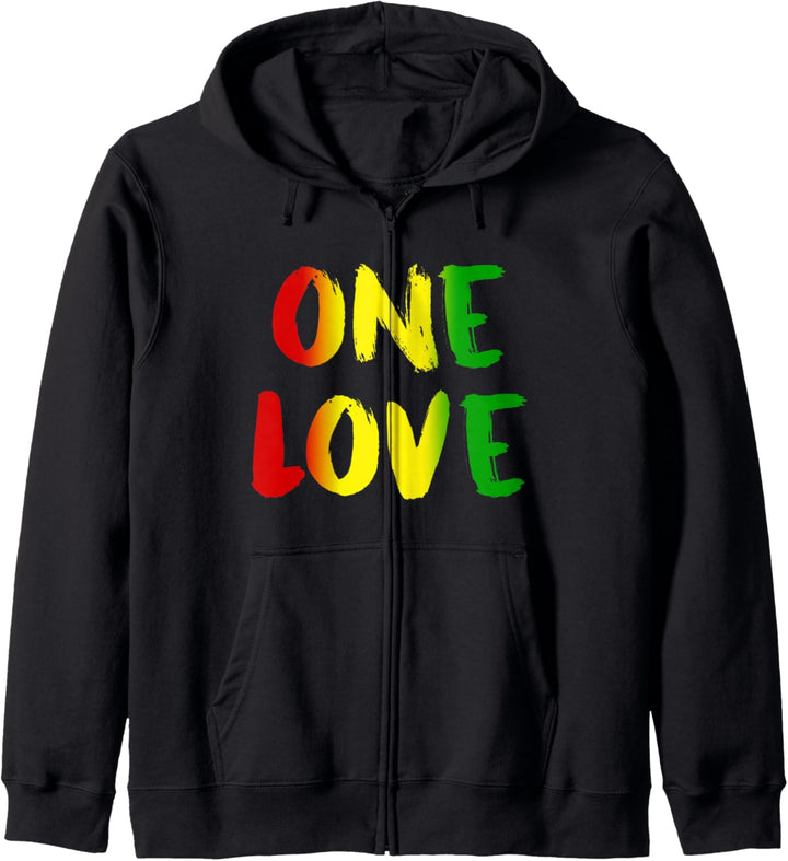 Jamaika Reggae Musik Rasta Stolz Frieden Liebe Geschenke Kapuzenjacke