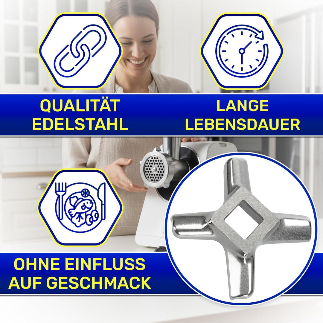 MONTERAL Fleischwolf Messer für Küchenmaschine Ø 42 x 10 mm mit Originalcode 629851 00629851 für Bos