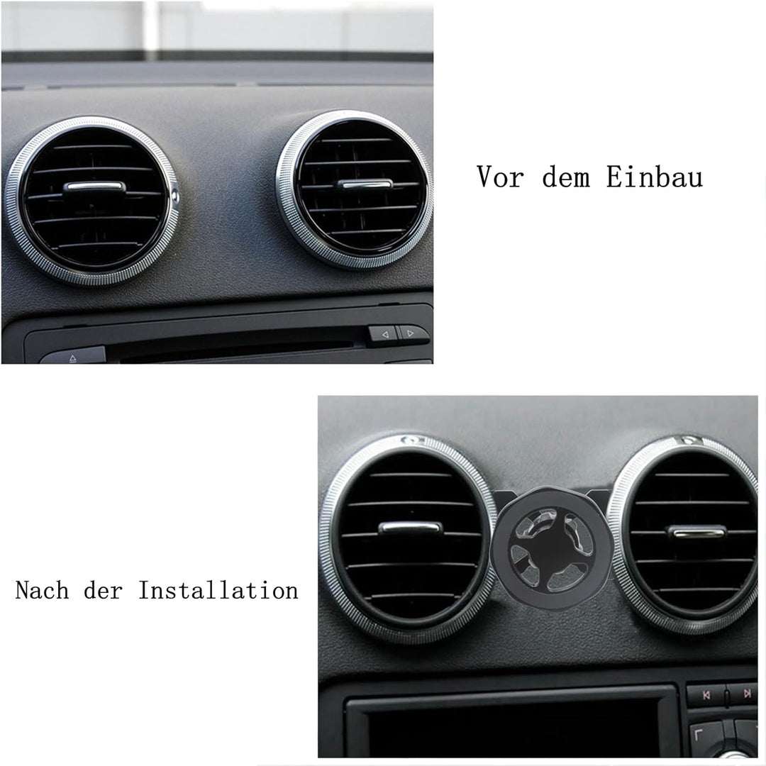 Magnet Handyhalterung kompatibel Audi A3 8P und Audi S3 8P geeignet für MagSafe Smartphone und GPS m