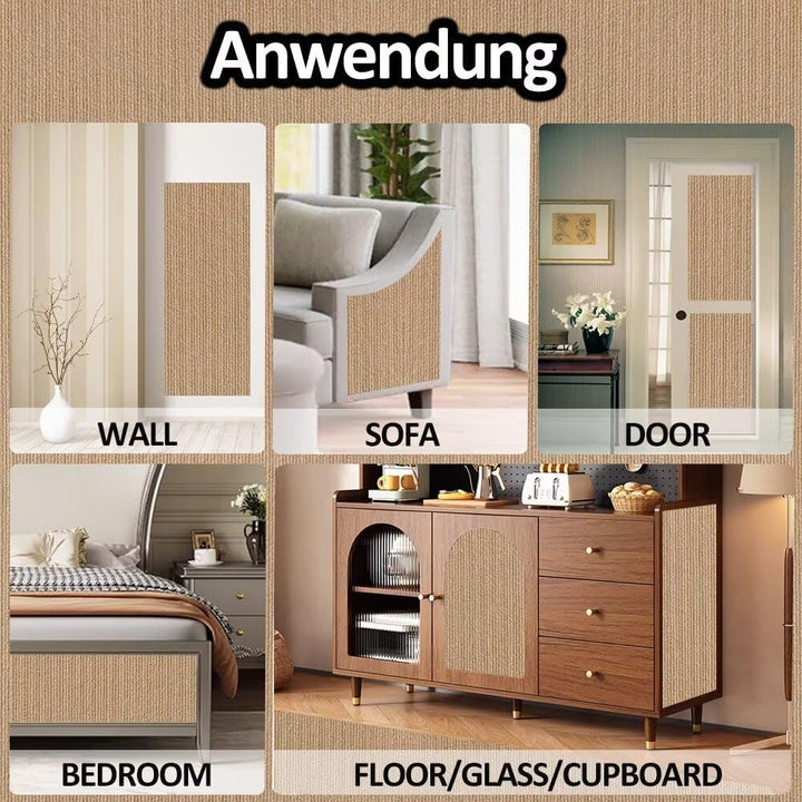 Kratzmatte Katze Selbstklebend - Kratzschutz Sofa Anti Kratz Folie Kratzwand für Katzen Frei DIY Ges