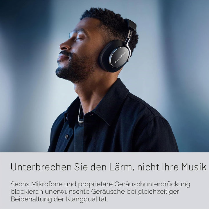 Bowers & Wilkins Px8 Over-Ear-Kopfhörer mit Geräuschunterdrückung, kabellos, Bluetooth 5.0, Schnelll