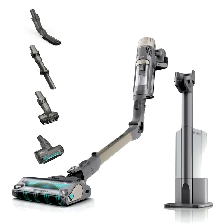 Shark PowerDetect Clean & Empty Akku-Staubsauger für Tierhaare, Selbstentleerende Basis 45 Tage, Duo