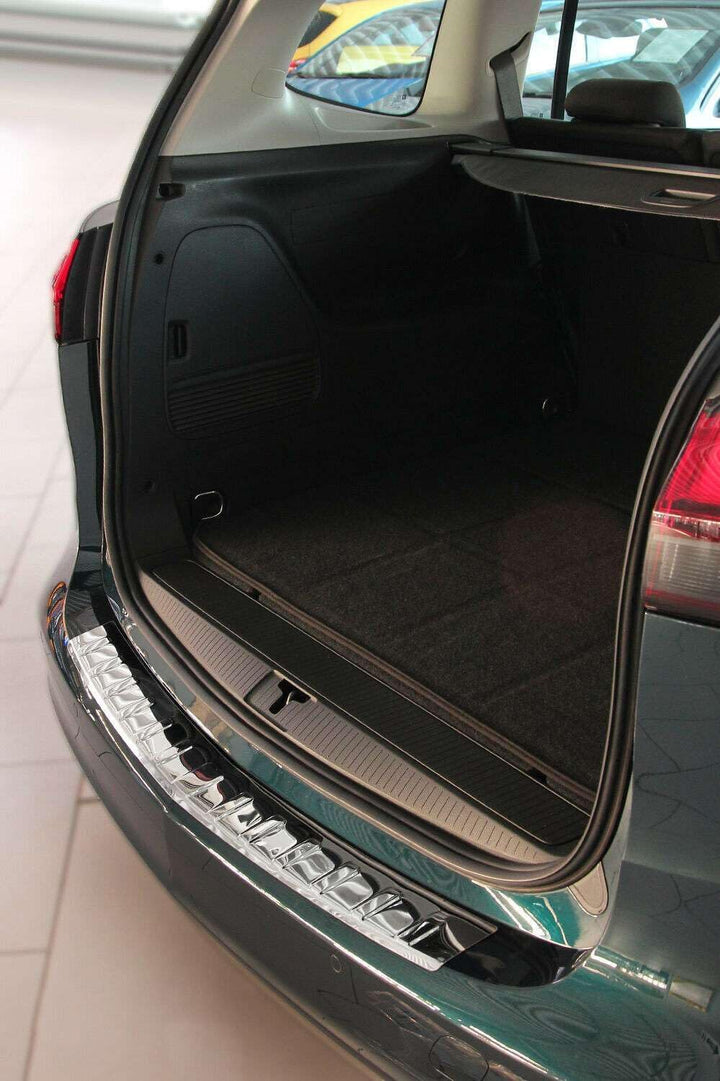 RECAMBO Ladekantenschutz Edelstahl kompatibel für OPEL Zafira C Tourer 2011-2019 - Hochglanz poliert