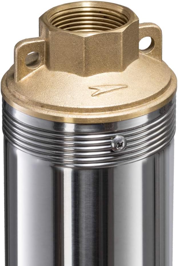 TROTEC Tiefbrunnenpumpe TDP 7500 E – Wasserpumpe mit Fördermenge 4800 l/h, 1500 W – Eintauchtiefe ma