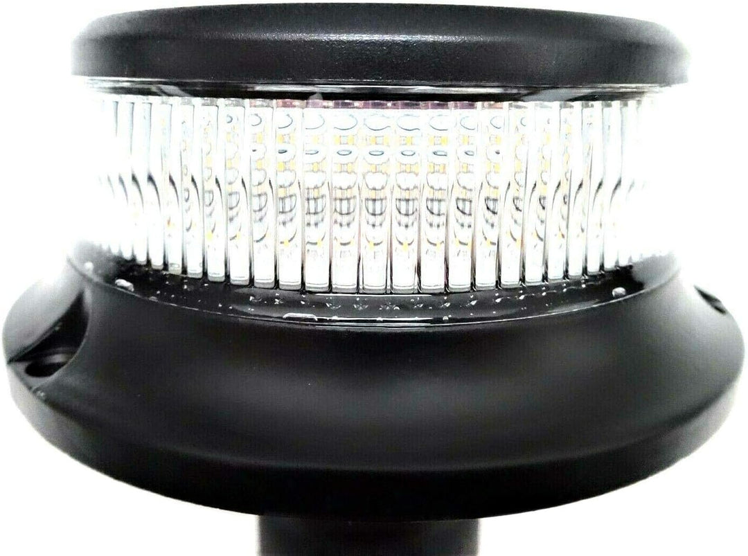 Orange weiss 18 LED Rundumleuchte 3 Blitzmuster 12V 24V ECE R65 R10 Warnleuchte