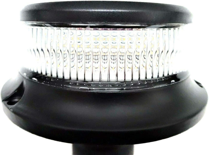Orange weiss 18 LED Rundumleuchte 3 Blitzmuster 12V 24V ECE R65 R10 Warnleuchte
