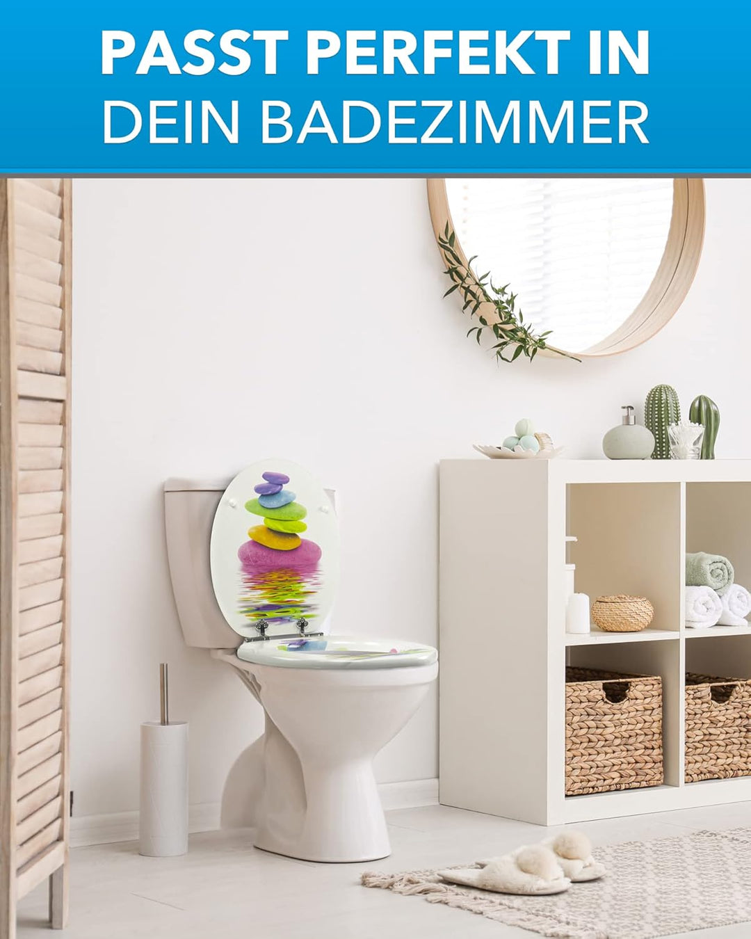 Xonic Design WC-Sitz - Premium Klo-Deckel - Toilettensitz mit Absenkautomatik - hochwertige Klobrill