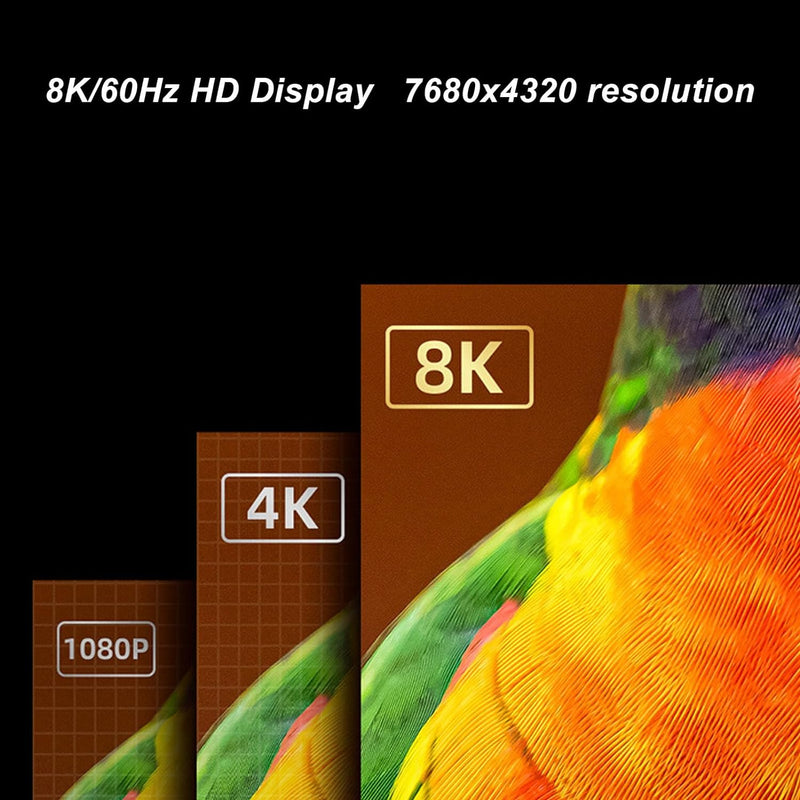8K 60Hz HD Typ C Bi Direction Switcher Splitter mit Betriebsanzeige, 100 W 10 Gbit/S Datenübertragun