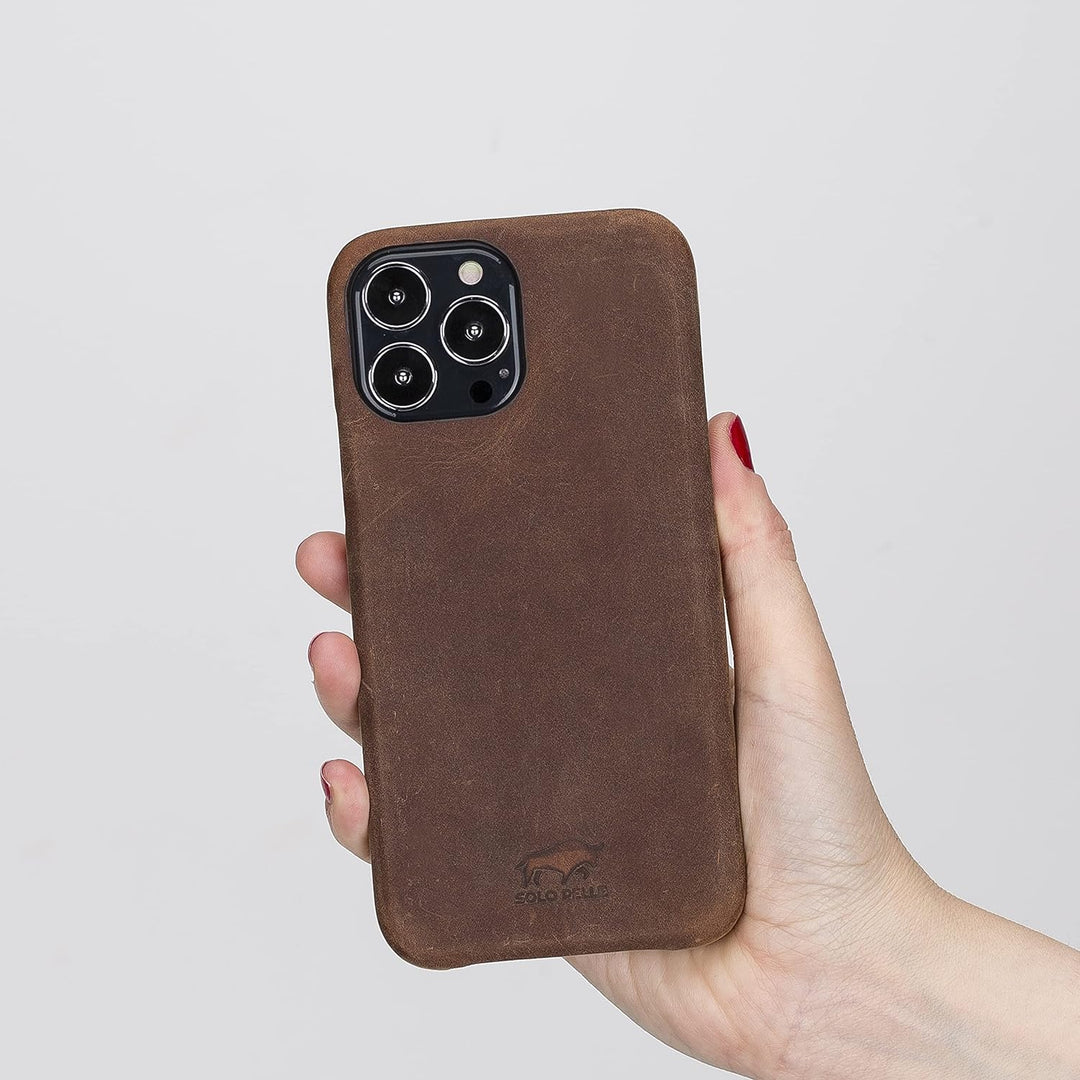 Solo Pelle Lederhülle für das iPhone 14 Plus in 6.7 Zoll Princeton Case Leder Hülle Ledertasche Back