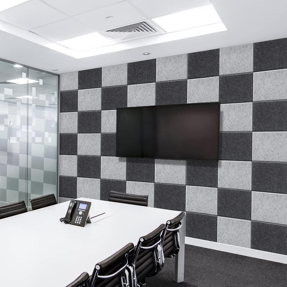 HyFanStr Schallabsorber Schalldämmung Wand, Akustikpaneele Schall Dämmung, Selbstklebende Schallschu