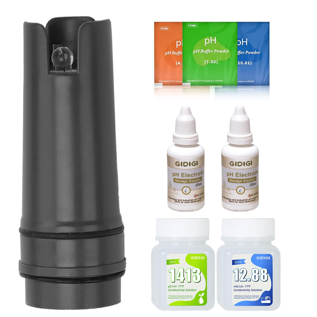Ersatz Sonde für GIDIGI Color Screen pH Messgerät, pH Elektrode für pH Messgerät mit 1413 μS/cm EC K