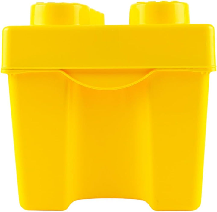 Stein-Experte LEGO® Aufbewahrungsbox Gelb – Kreatives Ordnungssystem im LEGO Design | Mittelgross mi