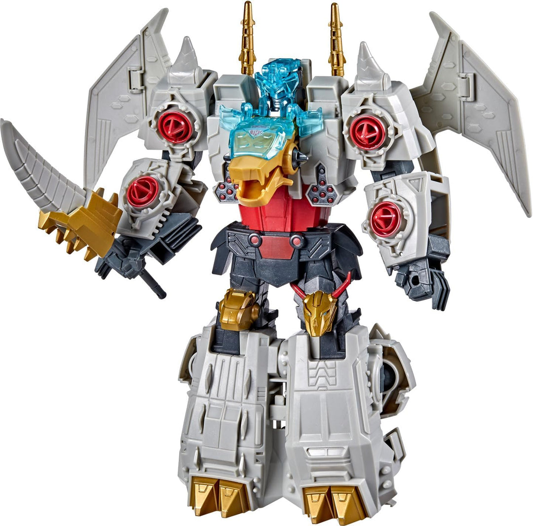 Transformers Bumblebee Cyberverse Adventures Dinobots Unite Toys Ultimate Class Volcanicus Figur, En