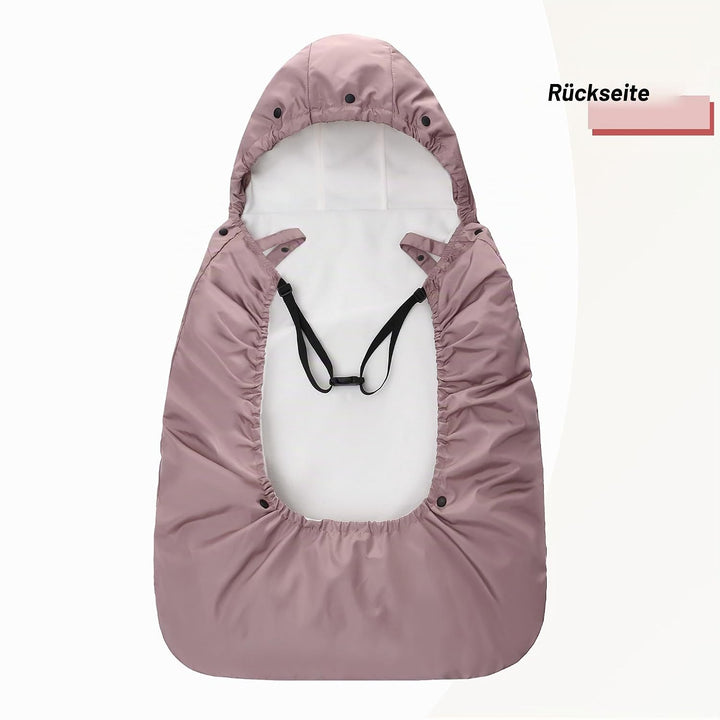 Winterbezug für Babytrage, Warm Universal Babytragebezug Wasserdicht Tragecover für Babytragen (Rosa