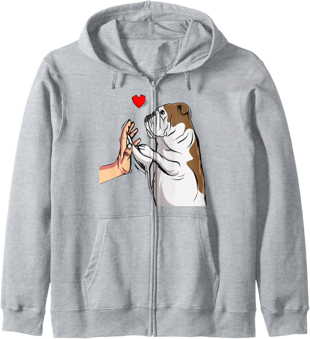 Englische Bulldogge Liebe Frauchen Geschenkidee Kapuzenjacke