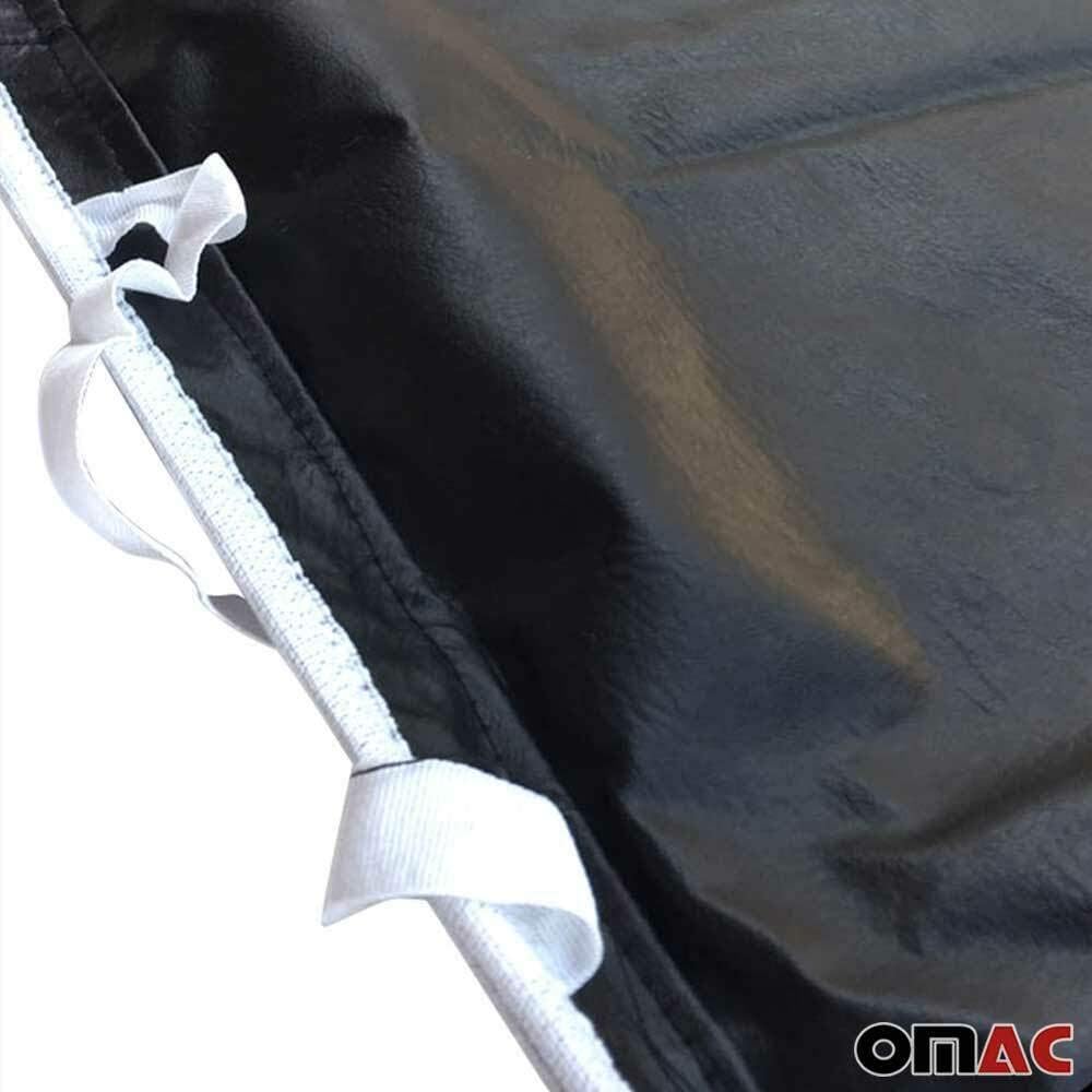 OMAC Haubenbra Bonnet Bra Steinschlagschutz kompatibel mit VW Transporter T5 2003-2010 Schwarz Schwa