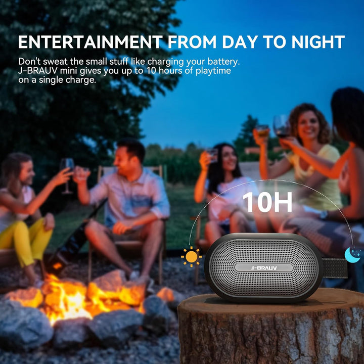 Fahrrad Tragbarer Bluetooth-Lautsprecher, Mini Musikbox Bluetooth 5.3 Box mit IP67 Wasserdicht, Akku