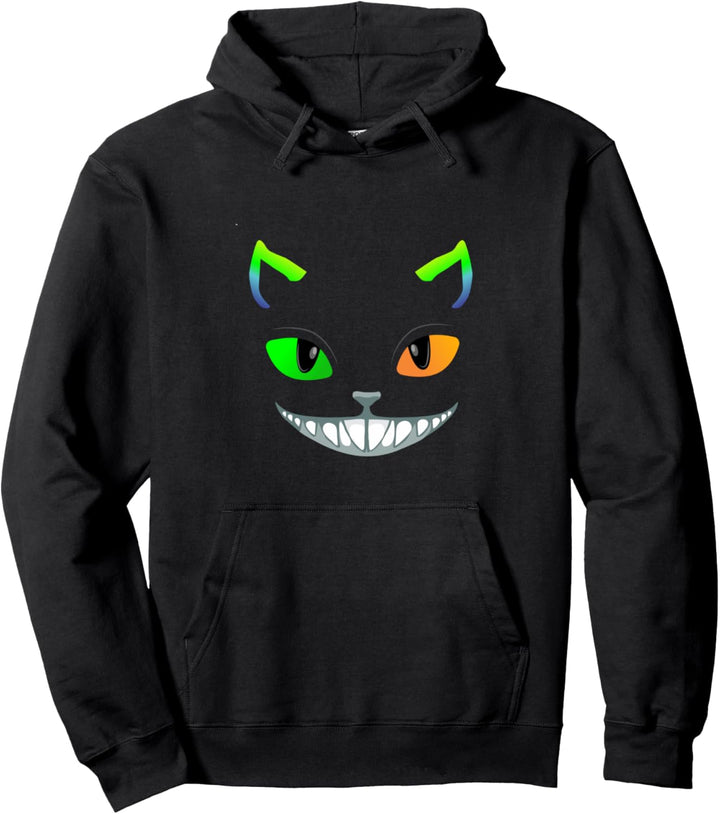 Lachende verrückte Katze Grinsekatze Pullover Hoodie