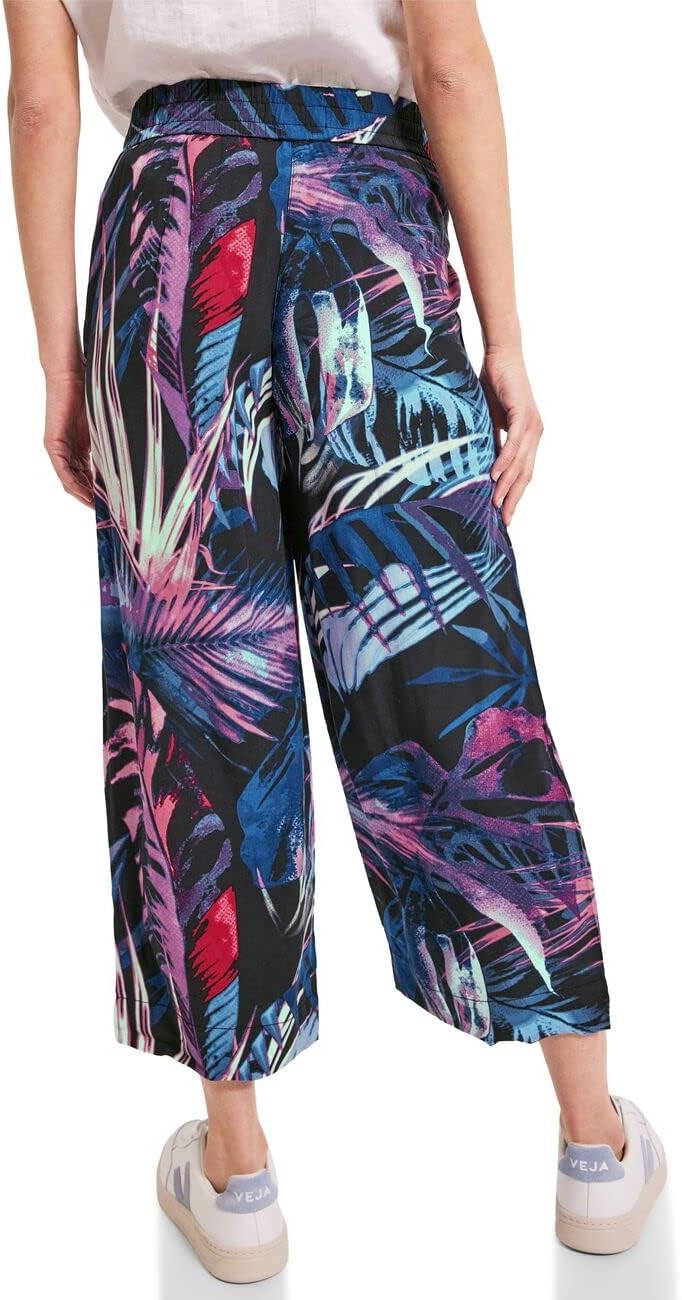 Cecil Damen Casual Fit Hose mit Print S / 24L Carbon Grey, S / 24L Carbon Grey