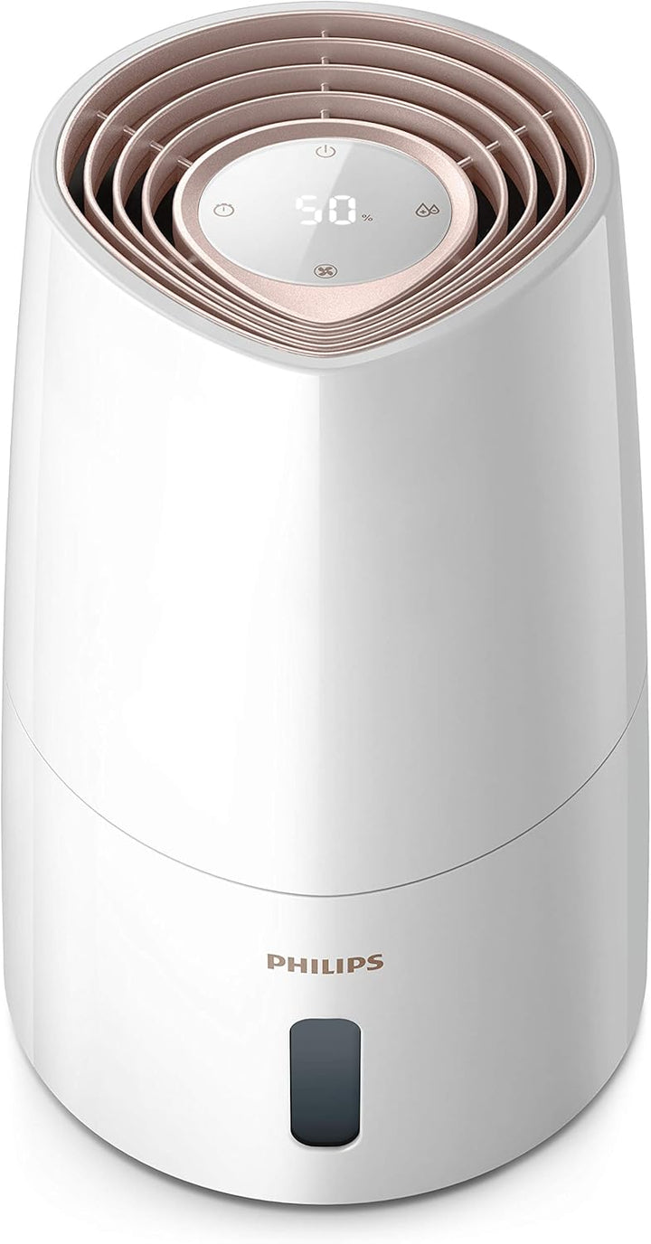 Philips Luftbefeuchter 3000 Serie HU3918/10, schwarz & Series 3000 Luftbefeuchter für Räume bis 45 m