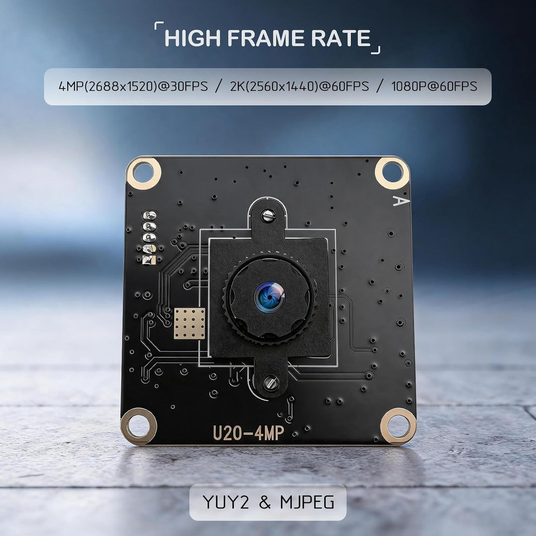 innomaker 4MP USB HDR Kamera, bis zu 4MP@30FPS, 2K@60FPS, 1080P@60FPS, Plug&amp;Play für PC, Raspberry P