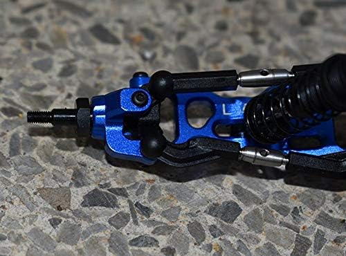 GPM for Losi 1/18 Mini-T 2.0 2WD Stadium Truck Aluminum Front Knuckle Arm -2Pc Set Black
