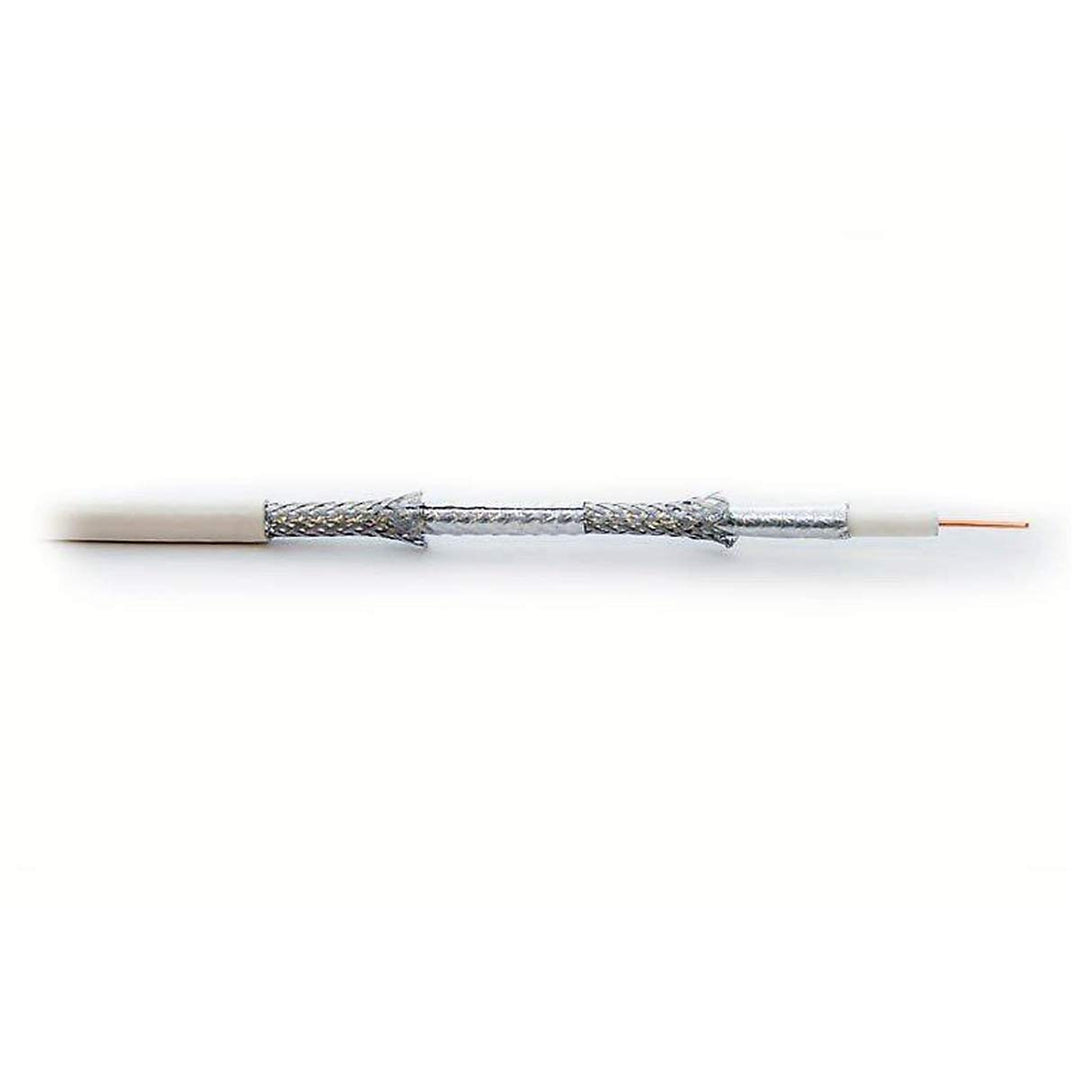 PremiumX 100m Basic Koaxialkabel 135dB 4-Fach geschirmt CCS Kupfer-Stahl Koaxkabel Antennenkabel Dig